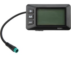 Fiets LCD Display voor 36V/48V E-bike met Snelheids- en Kilometerstandweergave