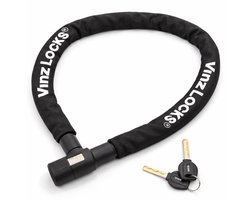 VINZ Ventoux Kettingslot - Fietsslot - Licht Gewicht 650 gram - Gehard Stalen Schakels - Easyclick - 90cm