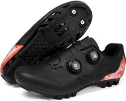 Lichtgewicht MTB Schoenen Heren Dames - Universeel MTB Fiets schoenen met 2-gats SPD/look Klemsysteem - Antislip & Ademend
