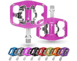 Mixed MTB Pedals - Dual Function Platform and SPD Pedals with Sealed Bearings - 9/16 Inch