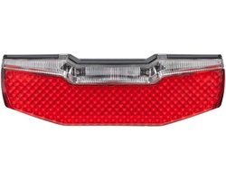 AXA Blueline Steady Achterlicht – LED Fietsverlichting – Dynamo – Steady Functie – 600 m Zichtbaarheid – 50 mm Montage – Zijzichtverlichting – Rood