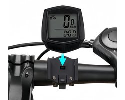 Daity 1 Stuk - Fietscomputer, snelheidsmeter en kilometerteller – Waterdichte fietscomputer met LCD-display, automatische activering en multifunctionele functies voor racefiets en MTB