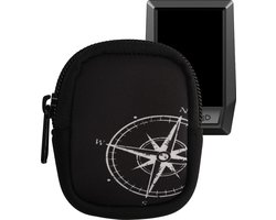kwmobile Case Compatible with Bosch Kiox / Kiox 300 - Pouch for Bike GPS - Navigational Compass White / Black