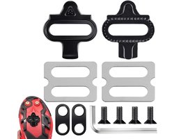 Fietsschoenplaatjes Set - SPD Plaatjes - Mountainbiken Fietsen - CrMo Staal - 2-Gaats Systeem - Metaal