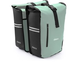 Vebics Dubbele Fietstas - 48L - 100% Waterdicht - Mint