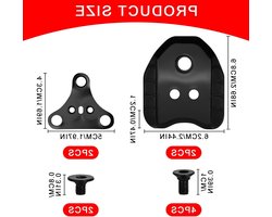 Adapter voor Fietsschoenen - 2 Stuks Compatibel met Shimano SPD, Geschikt voor MTB en Racefietsen, 3-Hole Platen voor Fietspedalen
