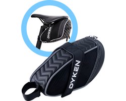 Dyken Zadeltas Fiets - Universele Fietszadeltas - Racefiets - Mountainbike - Zadeltasje - Zwart