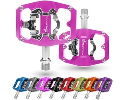 Mixed MTB Pedals - Dual Function Platform and SPD Pedals with Sealed Bearings - 9/16 Inch