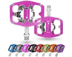 Mixed MTB Pedals - Dual Function Platform and SPD Pedals with Sealed Bearings - 9/16 Inch