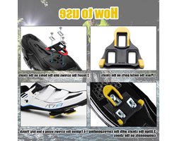 Cycling schoenen met SPD SL cleats, inclusief montagemateriaal en accessoires - Geel, perfect voor optimale grip en prestaties