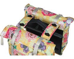 Basil Bloom Field Dubbele Fietstas MIK - 28-35 Liter - Waterdicht - Geel
