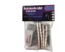 Fietswiel verlichting - Fietsdecoratie - Zichtbaarheid verbeteren - 35 LED per strip - 12x18x1 cm - Groen