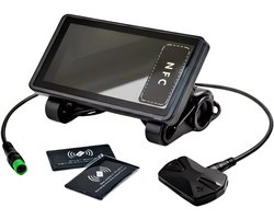 H6C Display Fatbike - LCD Scherm voor V20 Fatbike - 5-Pins Connector - Waterdicht - NFC - Snelheids & Batterijweergave