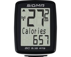 Sigma BC 9.16 ATS Fietscomputer - 9 functies - Draadloos - Zwart DMG