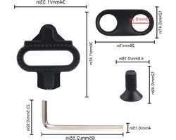 Sterke Fietsschoenen Clips voor Mannen en Vrouwen - Compatibel met Shimano SPD SM-SH51, Ideaal voor Binnen- en Buitensport, Duurzaam en Betrouwbaar