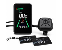 L5 Fatbike Display UART 5-Pins – LCD Kleurenscherm – Fietscomputer voor E-bike & Fatbike – 24V/36V/48V/60V - Fatbike scherm