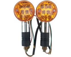 Motor Knipperlichten - Richtingaanwijzers Indicator - Motor Verlichting - Waterdicht Ontwerp - 10mm Schroefdraad - Universeel