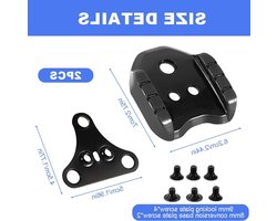 2 Stuks Fietsschoenen Adapter, SPD Cleats Set voor Fietspedalen, Geschikt voor Racefietsen en Mountainbikes