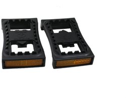 Shimano SM-PD22 SPD pedaaladapterset met reflectoren – platform voor gewone schoenen – 1 paar – zwart