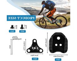 Bicycle Cleats Adapter voor Shimano MTB SPD Pedalen - 2 Stuks SPD Plaat Adapter voor Fietsschoenen, Geschikt voor Racefiets en Toerfiets