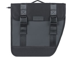 Basil Tour - Waterproof dubbele fietstas MIK - 28L- Zwart - 100% waterdicht - ton-sur-ton-reflectie