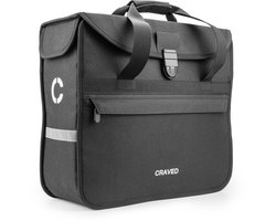 Craved Enkele Fietstas Solo - 20 liter - Universeel te bevestigen - Inclusief reflectie