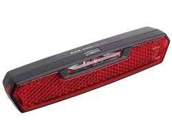 AXA Juno E‑bike Achterlicht – LED Fietsverlichting – 6–12V – 500 m Zichtbaarheid – Zijzichtverlichting – Geïntegreerde Reflector – 50 mm Montage – Rood