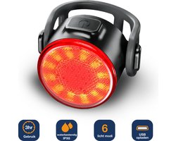 Fiets Achterlicht - LED - Li-ion accu - USB Oplaadbaar