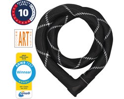 Fietsslot ABUS Kettingslot - IVEN Chain 8210 - Security level 10 - ART 2 zwart - winnaar ANWB slotentest 2022 - 110 cm - Geschikt voor elektrische fietsen en stadsfietsen