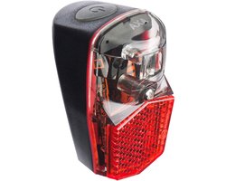 AXA Run Compact Achterlicht – LED Fietsverlichting – Batterij – Spatbordmontage – 500 m Zichtbaarheid – Geïntegreerde Reflector – Rood