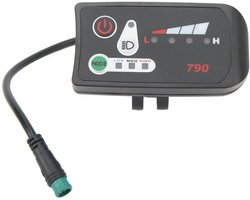 aladdien - LED Power Display Panel - Elektrische Fiets Meter - Waterdicht - 22,2 mm Stuur - Modificatie Display - Geschikt voor E-bikes