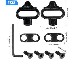 SPD Cleats Set voor Shimano, Fietsschoen Kit voor SPD-SL en MTB, Ideaal voor Binnen- en Buitensporten