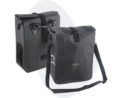 Voltano Fietstas 16L – Zwart – Enkele Pakaftas – 100% Waterdicht - Met Schouderband