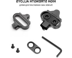 SPD Cleats voor Fietsschoenen, Geschikt voor SM SPD Series Mountain Locking Pedalen, Antislip Fietsschoenplaat Set voor Shimano en Mountainbikes