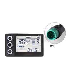 Currero Fatbike Scherm - LCD Display - Schermpje - E-Bike Accessoires - Elektrische Fiets - Dashboard - Snelheidsmeter - Kinderen & Volwassenen