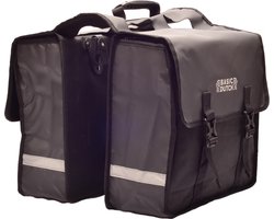 Basic Dutch Dubbele fietstas - 24 Liter - Quick release - Zwart