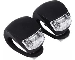 Fietslamp - 2 stuk(s) - Zwart - Rood & Wit - Fietsverlichting - Fietslicht - Fietslampjes - Fiets