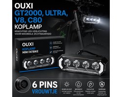 OUXI GT2000 / Ultra / V8 / C80 LED Koplamp – 6 Pins Vrouwtje - Koplamp Pro