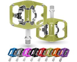 Fiets Pedalen Dubbele Functie: Platte Pedalen & SPD Compatibel - MTB/Racefiets