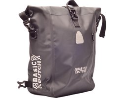 Basic Dutch Enkele Fietstas | waterdicht | Fietstas, Rugzak en schoudertas in 1 | 20 Liter | Zwart
